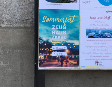 Plakat und Flyer Sommerfest Zeughausareal